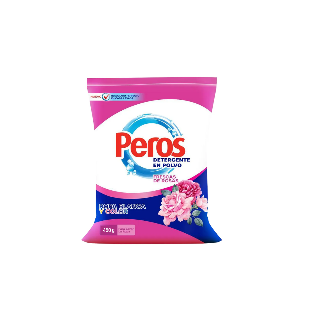 Detergente en Polvo Peros Frescas de Rosas 20 und. x 450 gr.